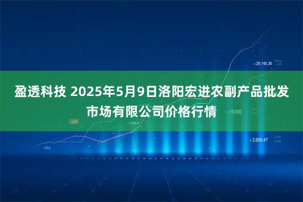 盈透科技 2025年5月9日洛阳宏进农副产品批发市场有限公司价格行情
