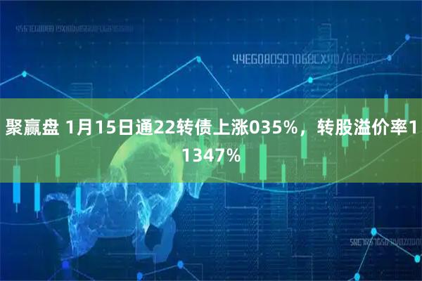 聚赢盘 1月15日通22转债上涨035%，转股溢价率11347%