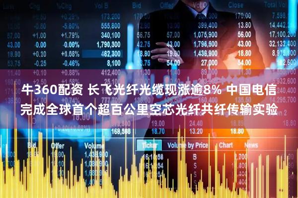 牛360配资 长飞光纤光缆现涨逾8% 中国电信完成全球首个超百公里空芯光纤共纤传输实验