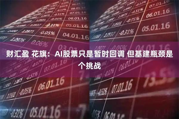 财汇盈 花旗：AI股票只是暂时回调 但基建瓶颈是个挑战