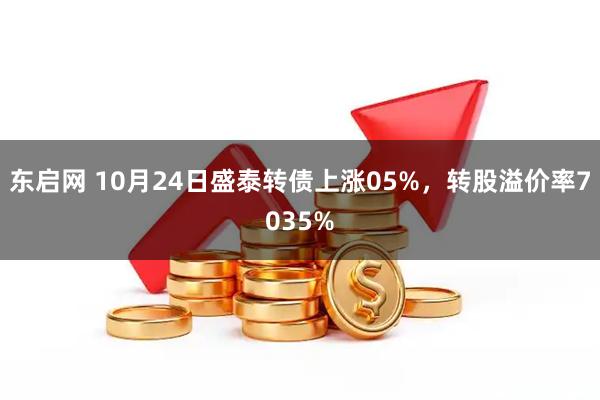 东启网 10月24日盛泰转债上涨05%，转股溢价率7035%